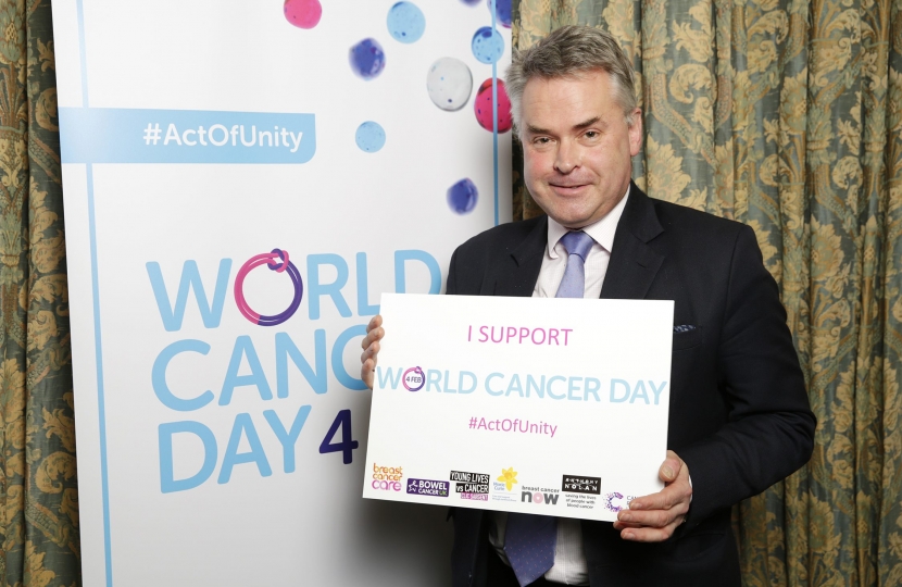 Tim Loughton supports World Cancer Day 2017