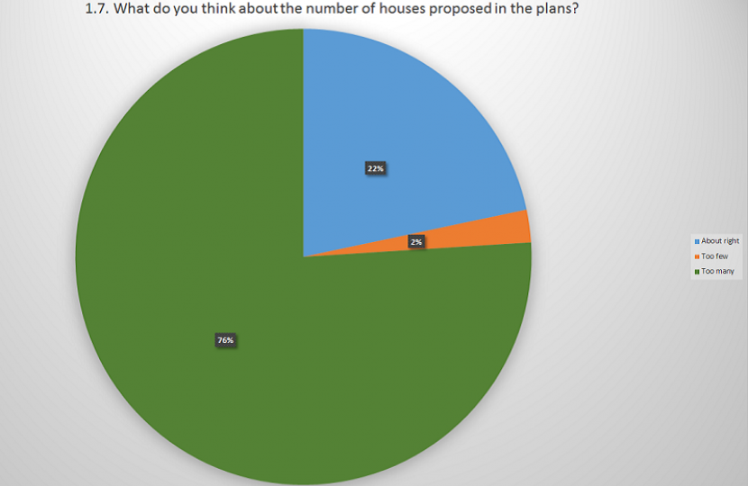 What do you think about the number of houses proposed in the plans?