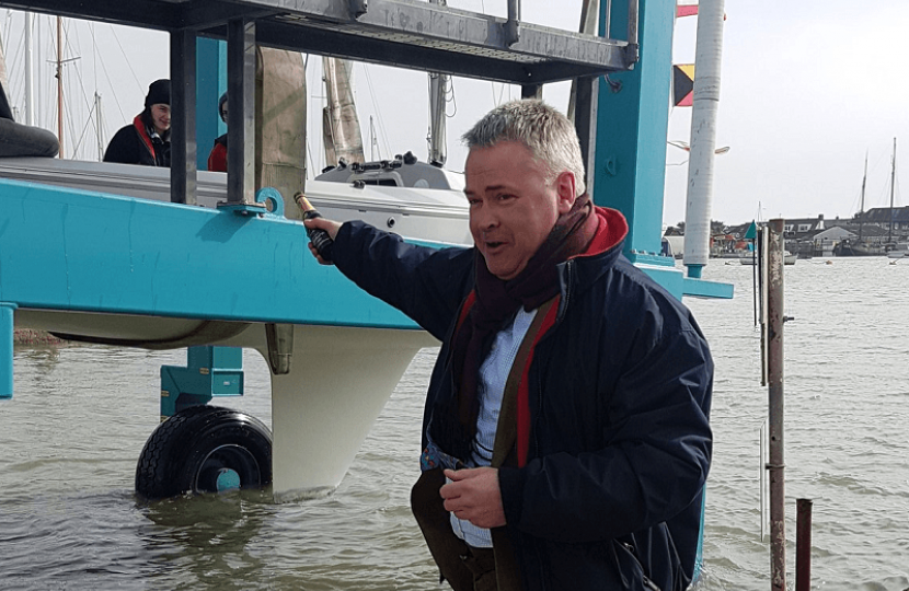 Sailability's newly refurbished Sonar at Sussex Yacht Club