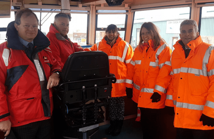 Ports Minister Nusrat Ghani visit Shoreham Harbour