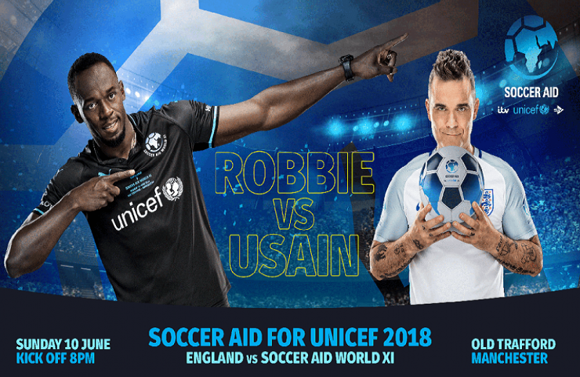 UK Aid Match and SoccerAid for Unicef