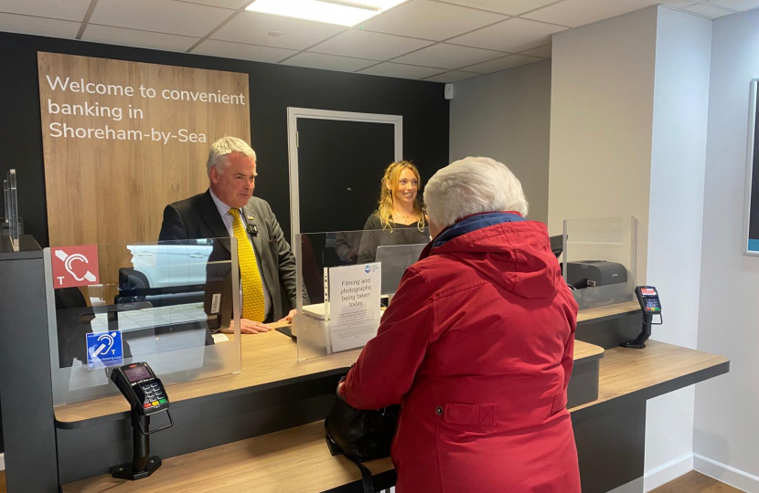 Tim at the Shoreham banking hub 