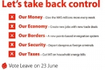 Vote Leave: 5 positive pledges