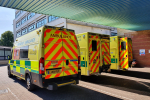 Ambulances at Worthing Hospital