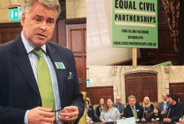 Equal Civil Partnership event in Parliament