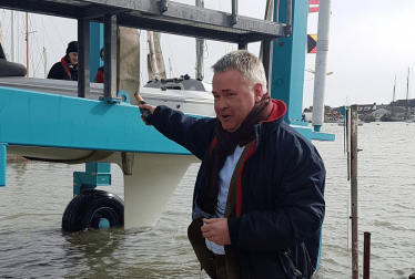 Sailability's newly refurbished Sonar at Sussex Yacht Club