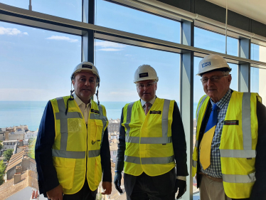 Sir Peter Bottomley, Andrew Griffiths and I were shown round the new county hospital for Sussex