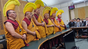 Gyuto Monks at the All Party Parliamentary Group for Tibet meeting 